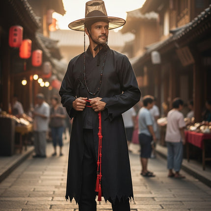 Gat Hat Korean Jeoseung Saja Death reaper Hat and Costume Wear Set SS5731-13 (4PC)