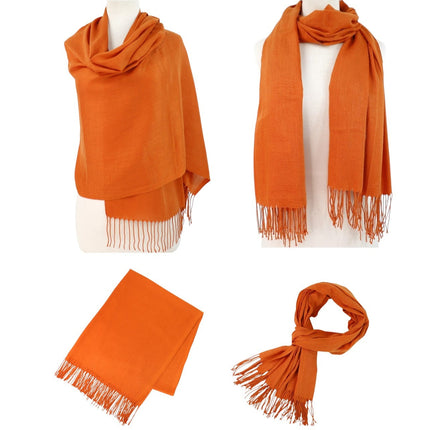 Plain Viscose Scarves CP1215 (12PC)