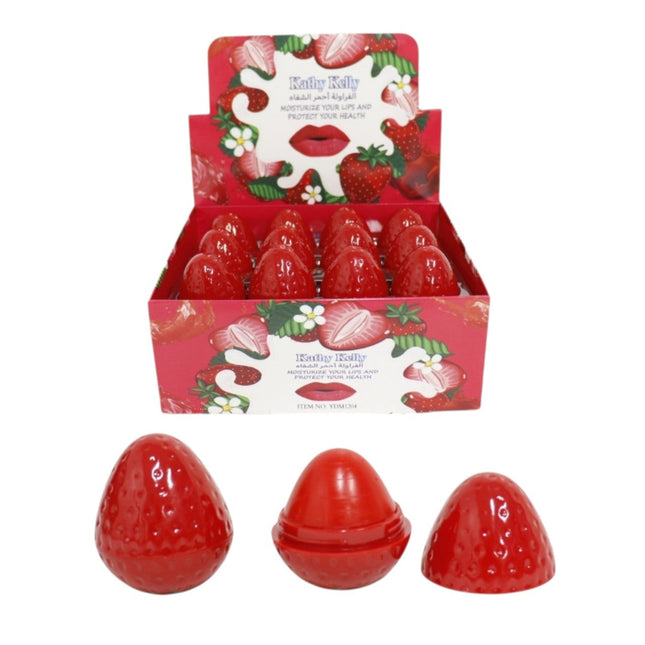 Kathy Kelly Strawberry Lip Balm LB1204 (24PC)
