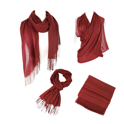 Plain Viscose Scarves VP1211A (12PC)