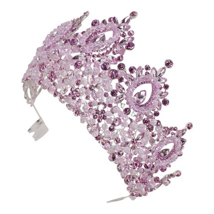 Crystal Tiara Crown HT0962 (2PC)