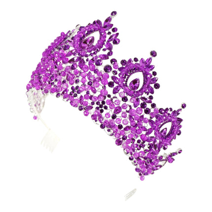 Crystal Tiara Crown HT0962 (2PC)