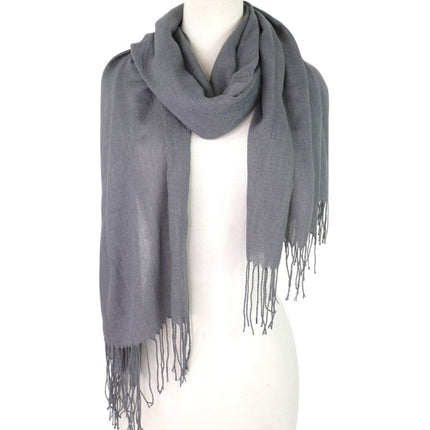 Plain Viscose Scarves VP1211A (12PC)