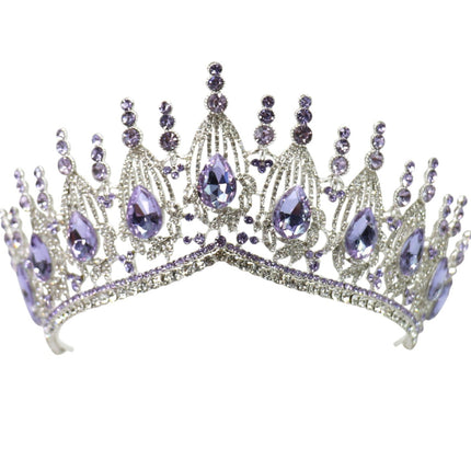 Crystal Tiara Crown HT0951 (2PC)
