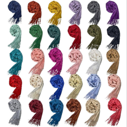 Plain Viscose Scarves VP1211A (12PC)