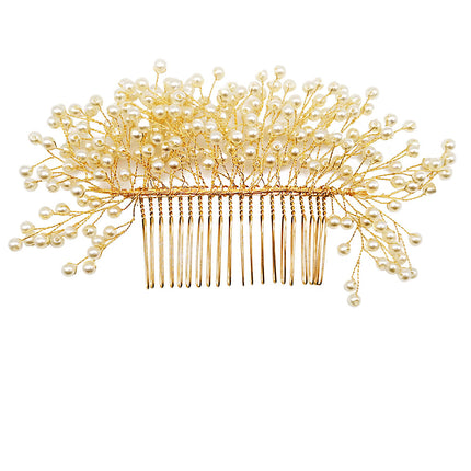 Pearl Decor Tiara Hair Comb CO111-49 (1PC)