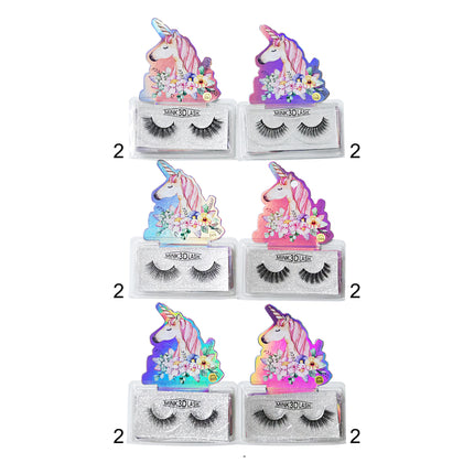 UNICORN FAKE EYELASHES 824-43 (12PC)