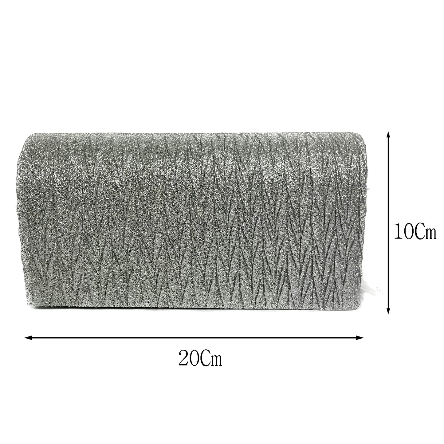 PLEATED ACCENT FASHION EVENING BAG 7423 (3PC)