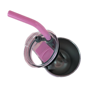 WINE TUMBLER WITH LID N STRAW 277579 (4PC)