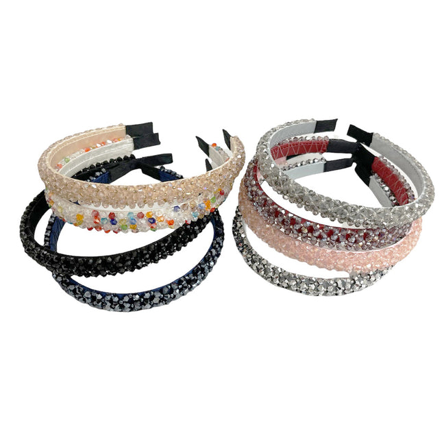 Crystal Decor Headband HB1015-2 (12PC)
