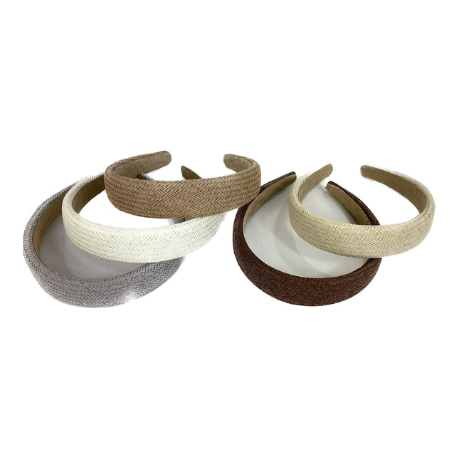 Boho Straw Woven Headband HB1207-15 (12PC)
