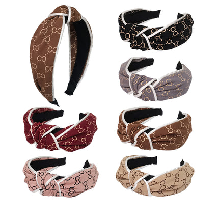 SIMPLE PATTERN KNOT HEADBAND HB21018-34 (12PC)