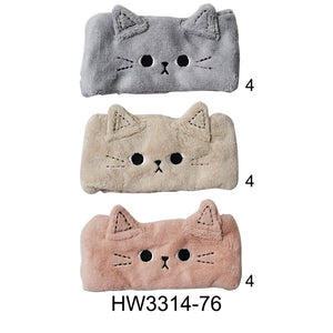 CAT FACE SPA HEADWRAP 3314-76 (12PC)