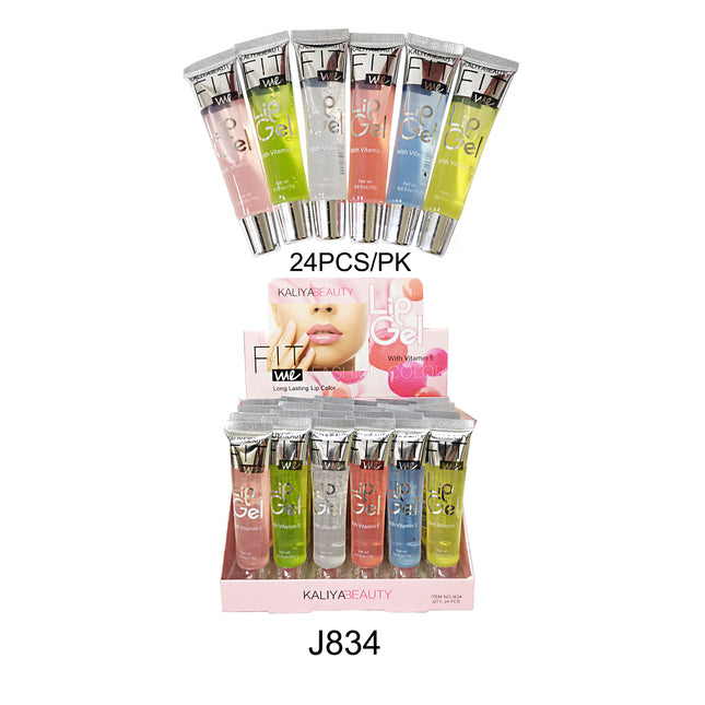 KALIYA BEAUTY LIP GLOSS J834 (24PC)