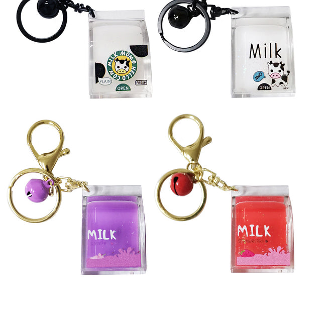 Milk Liquid Keychain KC2830-24 (12PC)