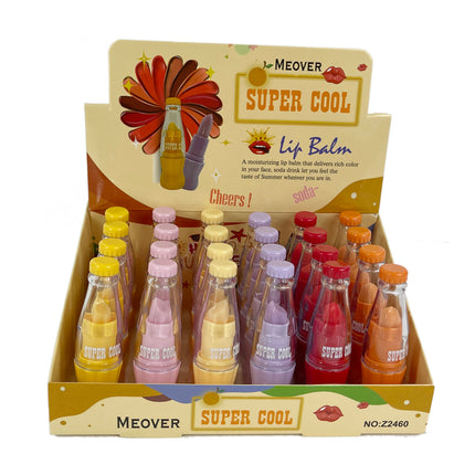 SUPER COOL FUNNY BOTTLE LIP BALM 822-1 (24PC)