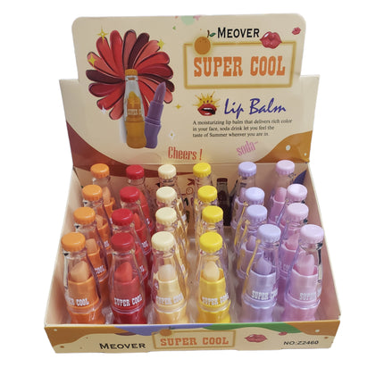 SUPER COOL FUNNY BOTTLE LIP BALM 822-1 (24PC)