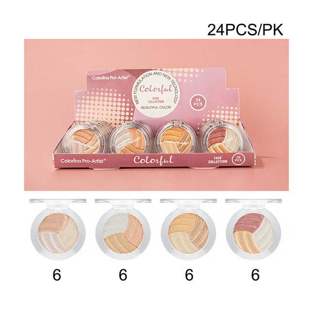 NUDE COLOR EYE SHADOW PALETTE PCF114 (24PC)