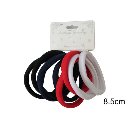 8.5cm Red Mix Hair Tie RB8S (12PC)
