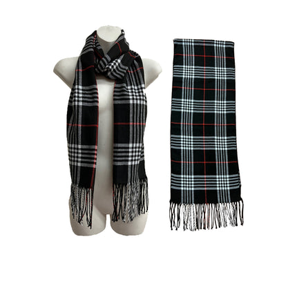 MEN'S PLAID PATTERN SCARVES 6528 (12PCS)