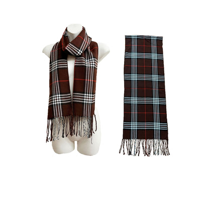 Men's Plaid Pattern Scarves SCF6528 (12PCS)