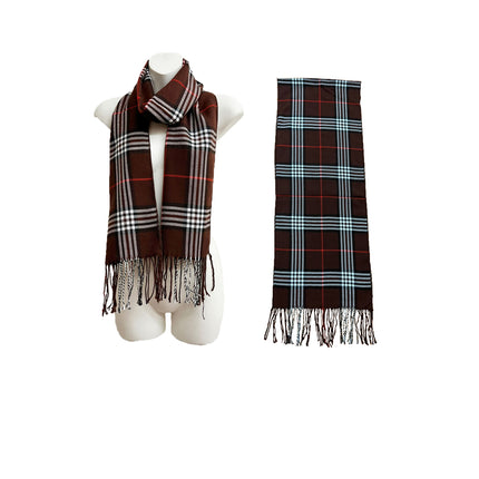 MEN'S PLAID PATTERN SCARVES 6528 (12PCS)