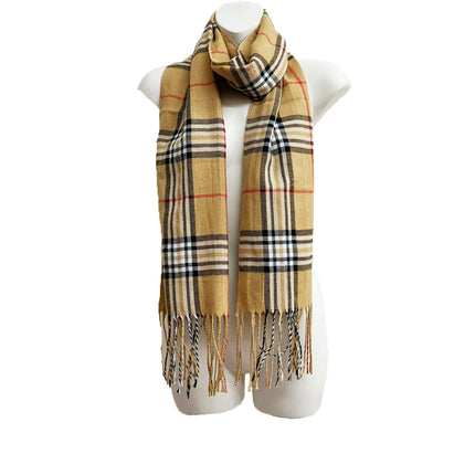 MEN'S PLAID PATTERN SCARVES 6528 (12PCS)