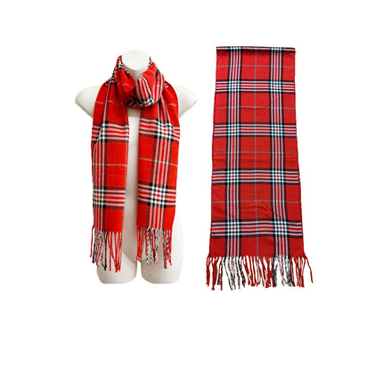 MEN'S PLAID PATTERN SCARVES 6528 (12PCS)