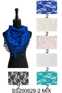 TRIANGLE SCARVES (12PC)