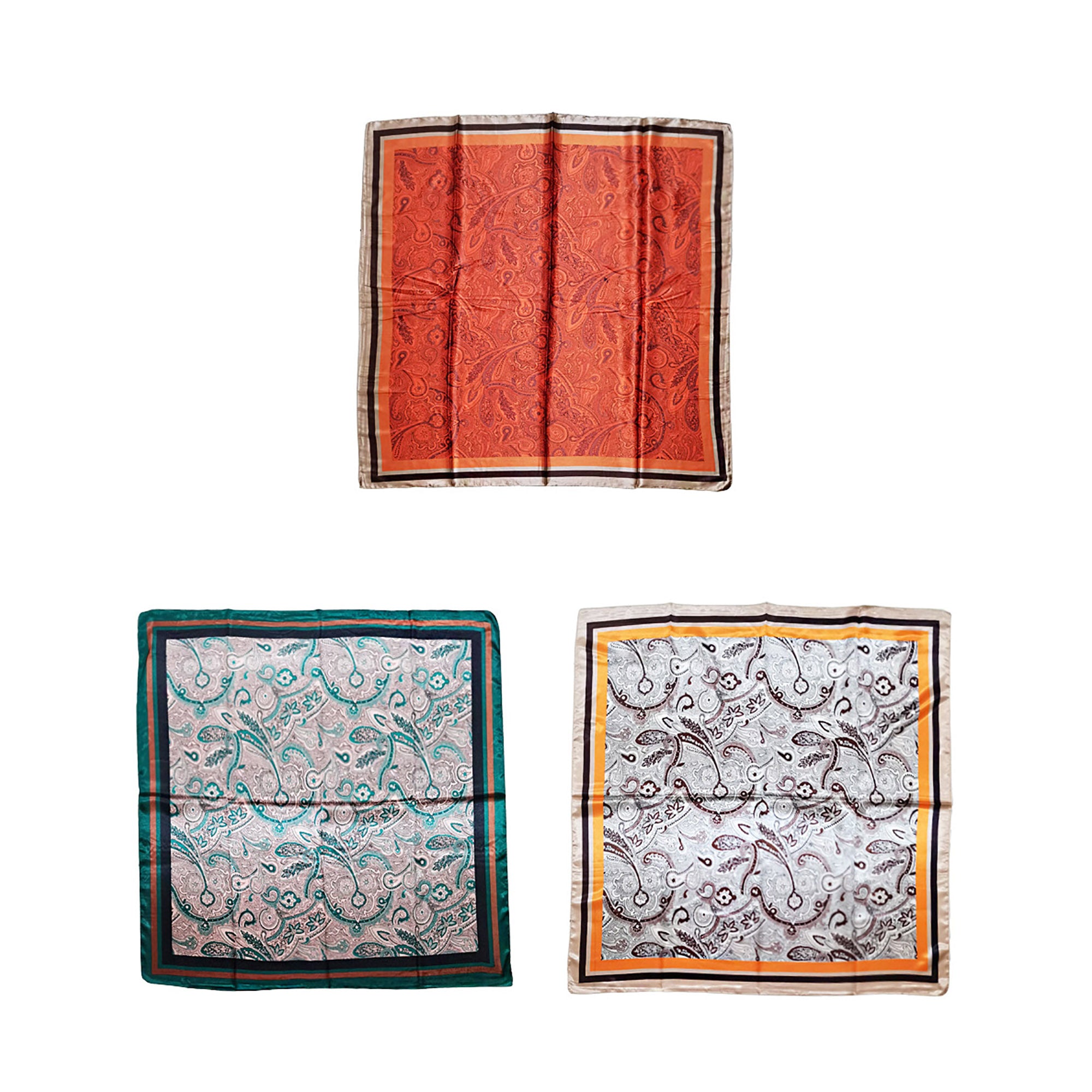 SATIN SCARF (90X90) 2802-34 (12PC)
