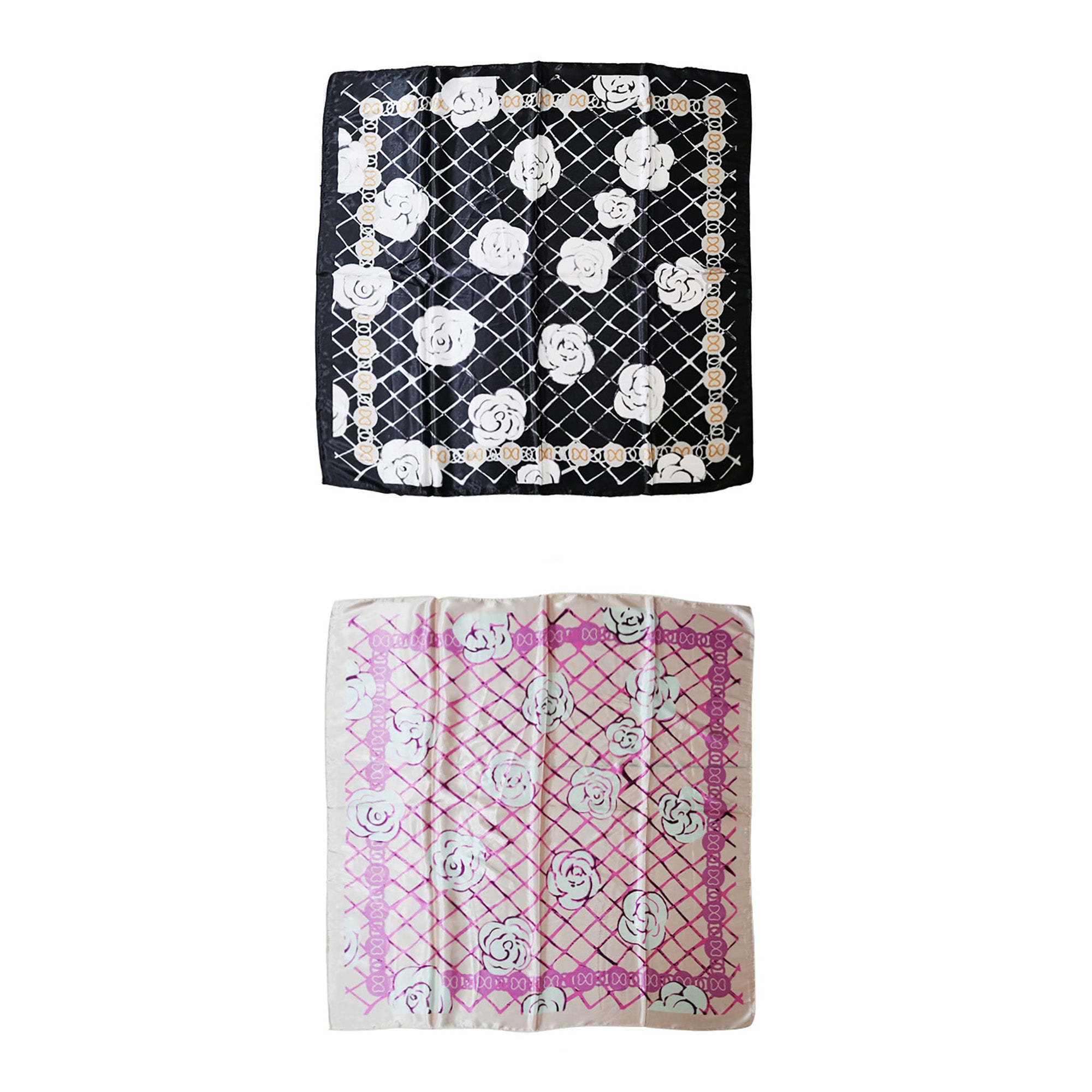 SATIN SCARF (90X90) 324-6 (12PC)