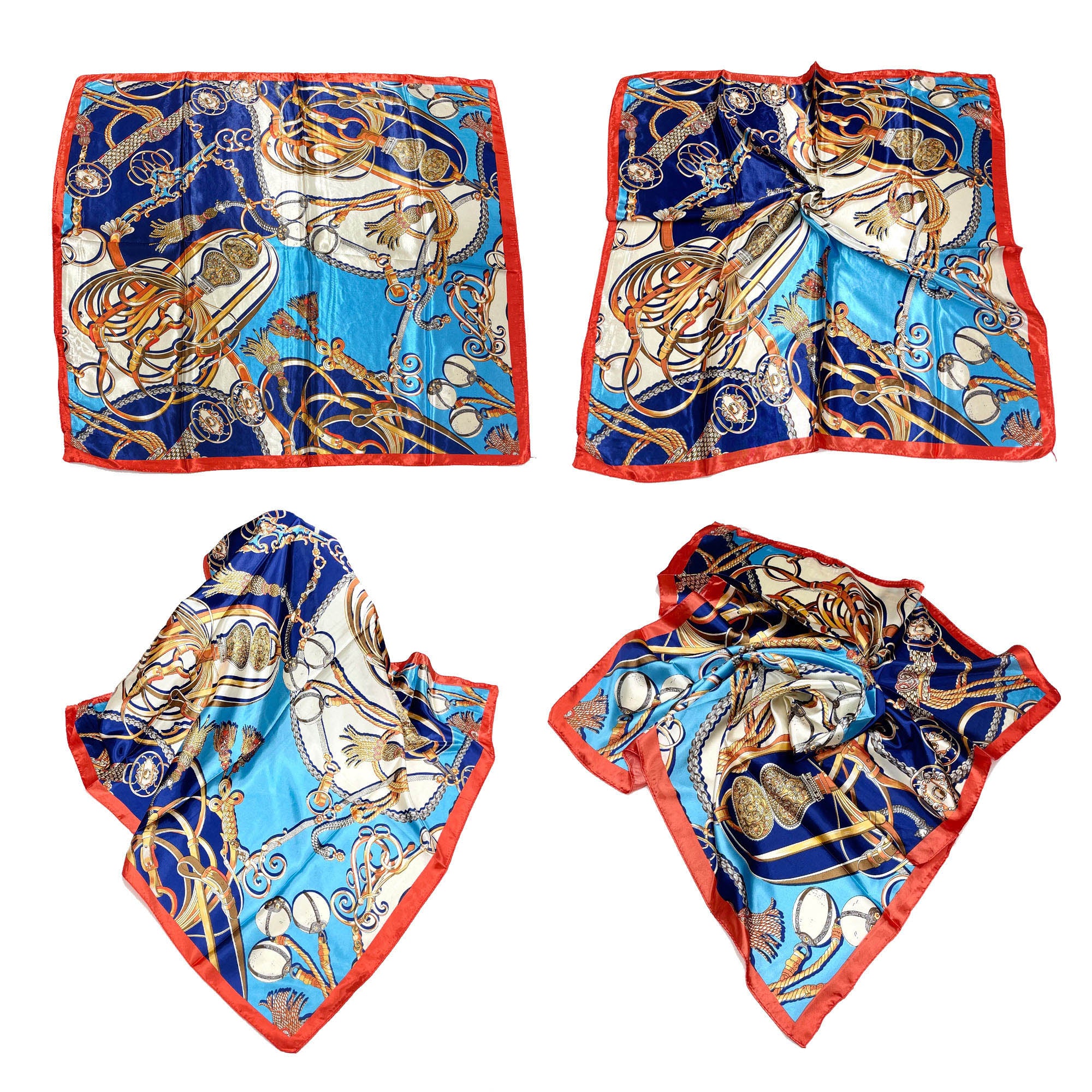 SATIN SCARF (90X90) 824-12 (12PC)
