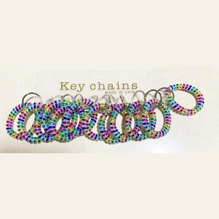 RAINBOW HAIR TIE KEYCHAIN 0415-21