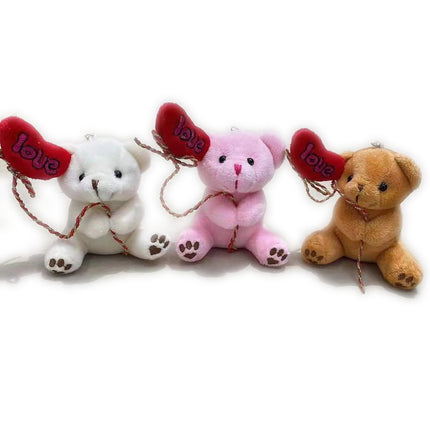 BEAR HEART KEY CHAIN TY1129-17(12PC)