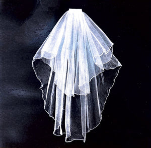 WEDDING VEIL 324-30 (6PC)