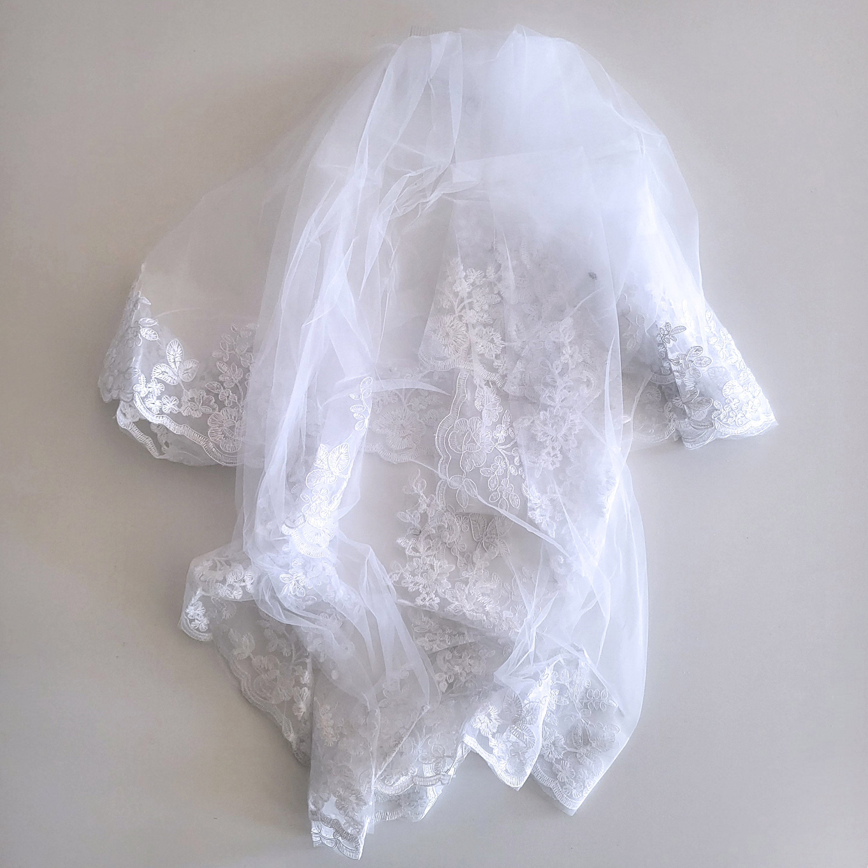 WEDDING VEIL 345-36WH (6PC)